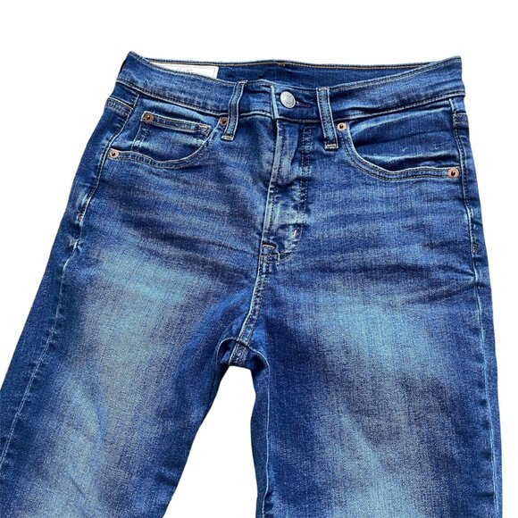 Gap High Rise True Skinny Denim Jeans in Medium Indigo Size 27 / 4 Short - Picture 4 of 12